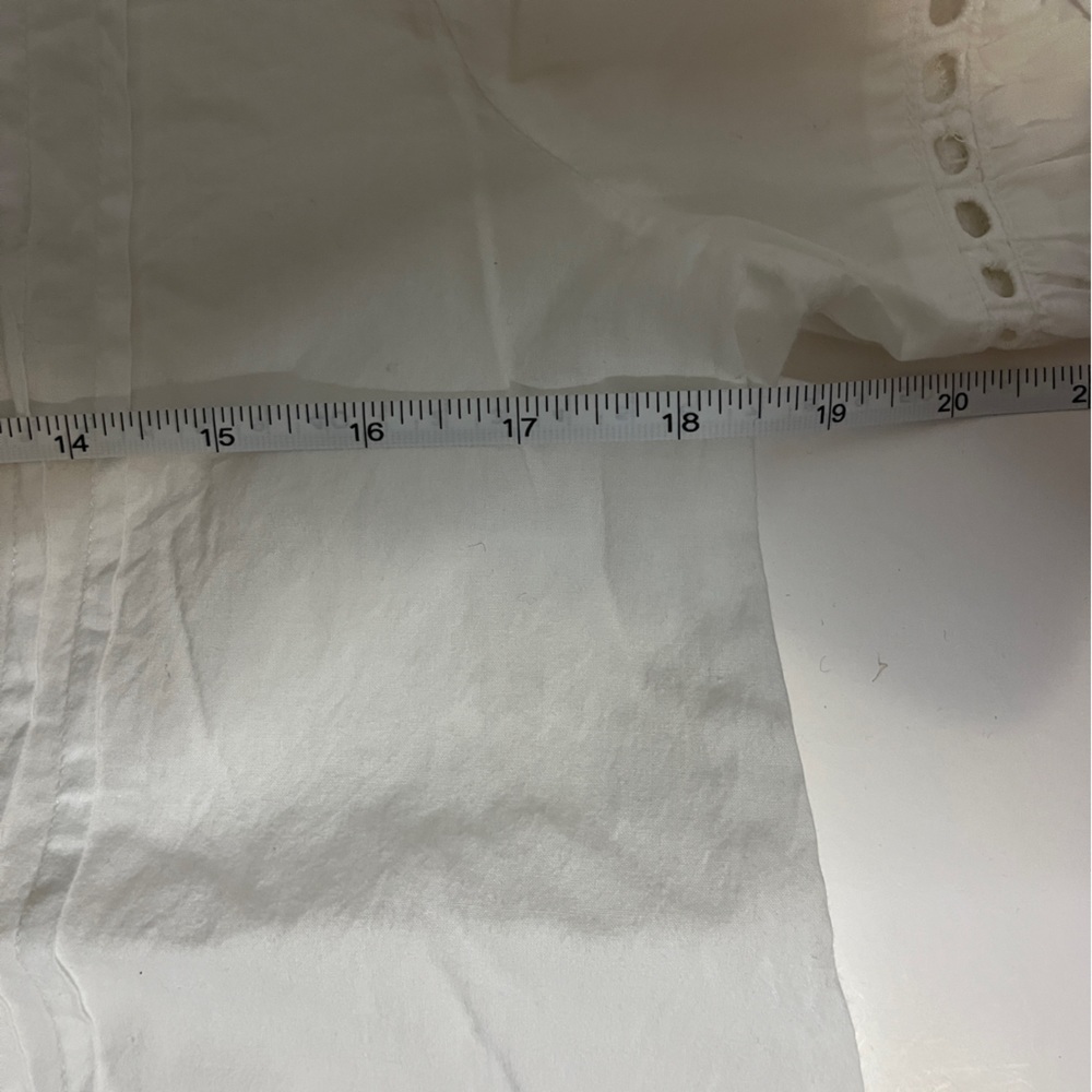 Club Monaco White Eyelet Cotton Mini Tunic Dress - Picture 11 of 12